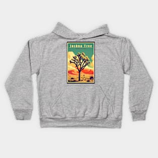 Joshua Tree National Park Vintage Travel Poster Kids Hoodie